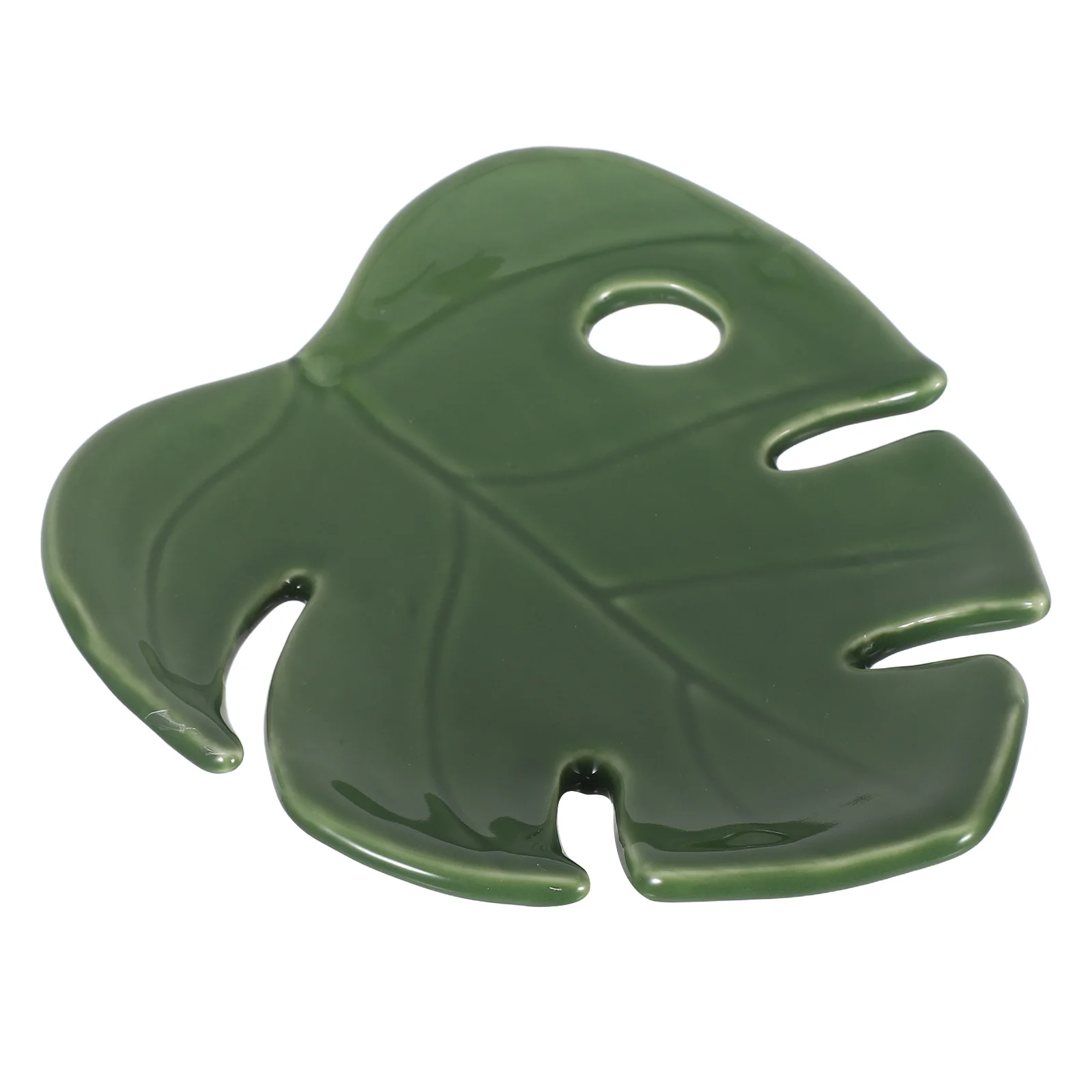 

Monstera Leaf Ceramic Jewelry Dish Large Capacity Trinket Bowl for Rings Necklaces Earrings Storage Decorative Vanity Organizer