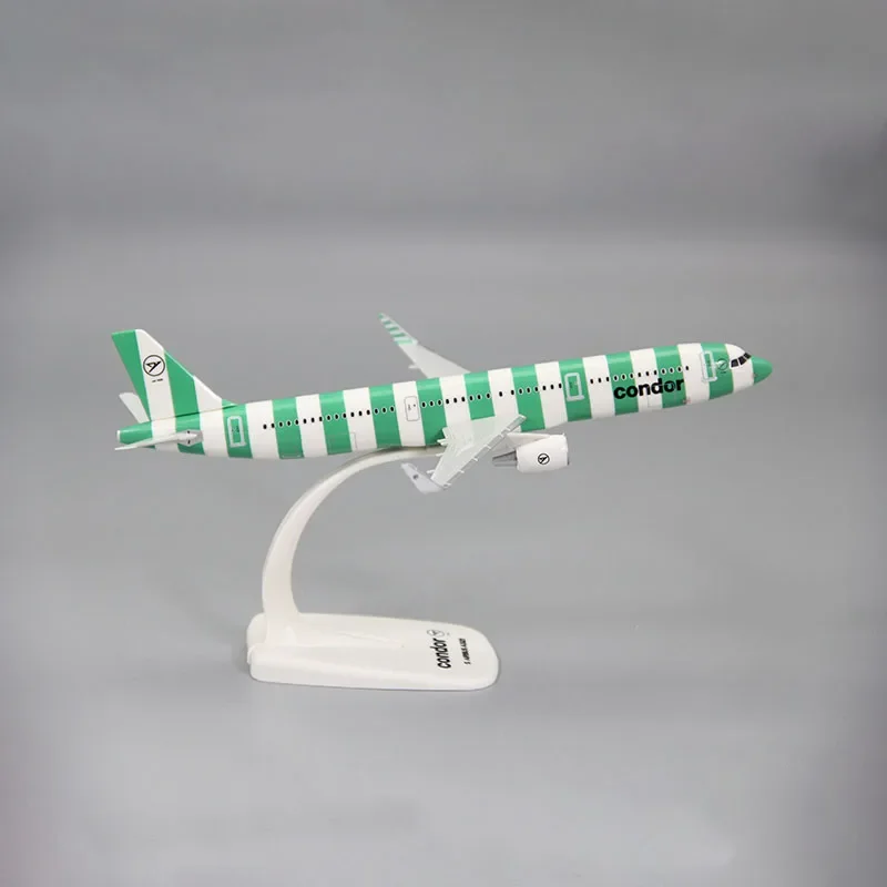 21cm CONDOR AIR Plane Model,1:200 A321 CONDOR AIR Aircraft Model,CONDOR AIR Plane Assembly Static Display Airliner Kids