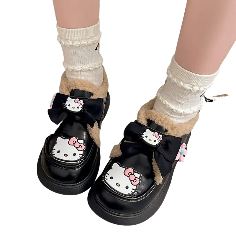 أحذية سانريو هالو كيتي القطنية للفتيات 2025 نمط جديد لشتاء مع أحذية أطفال قطيفة وسميكة أحذية أطفال أولادي وبناتي #6