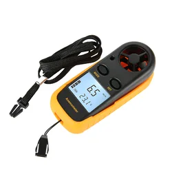 Anemómetro digital Anemómetro inteligente de bolsillo Escala de velocidad del viento del aire Mida con precisión la velocidad y la temperatura del viento
