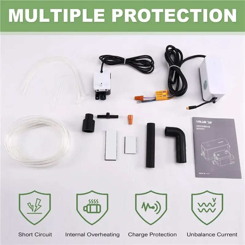 【A08I】3X Condensate Pump Mini Split Automatic Air Conditioning Drain Removal Quiet Device Removal Quiet Pump