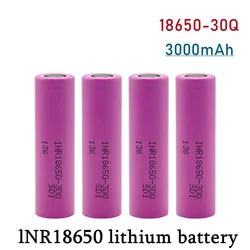 lNR18650 lithium ion rechargeable battery, 30q, 3.7V, 3000mAh, 20A discharge, suitable for e-cigarettes, electric tools, etc