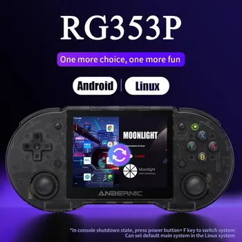 ANBERNIC new rg35 handheld game console 3.5 15000&#x27;&#x27; multi-touch screen Android Linux system hdmi-compatible player 64G games