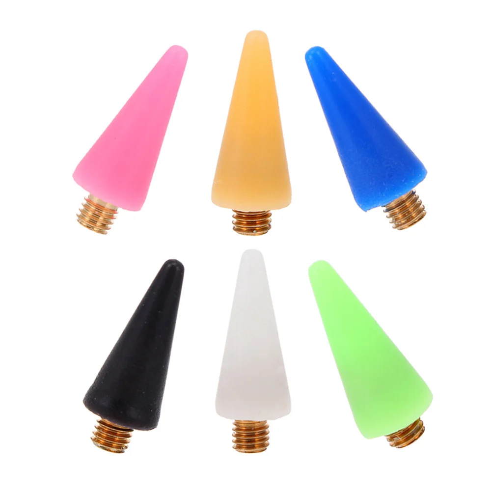 6 szt. Wymienne końcówki do pisaków do paznokci, wodoodporne, odłączane akcesoria do manicure z cyrkoniami, do profesjonalnych salonów.