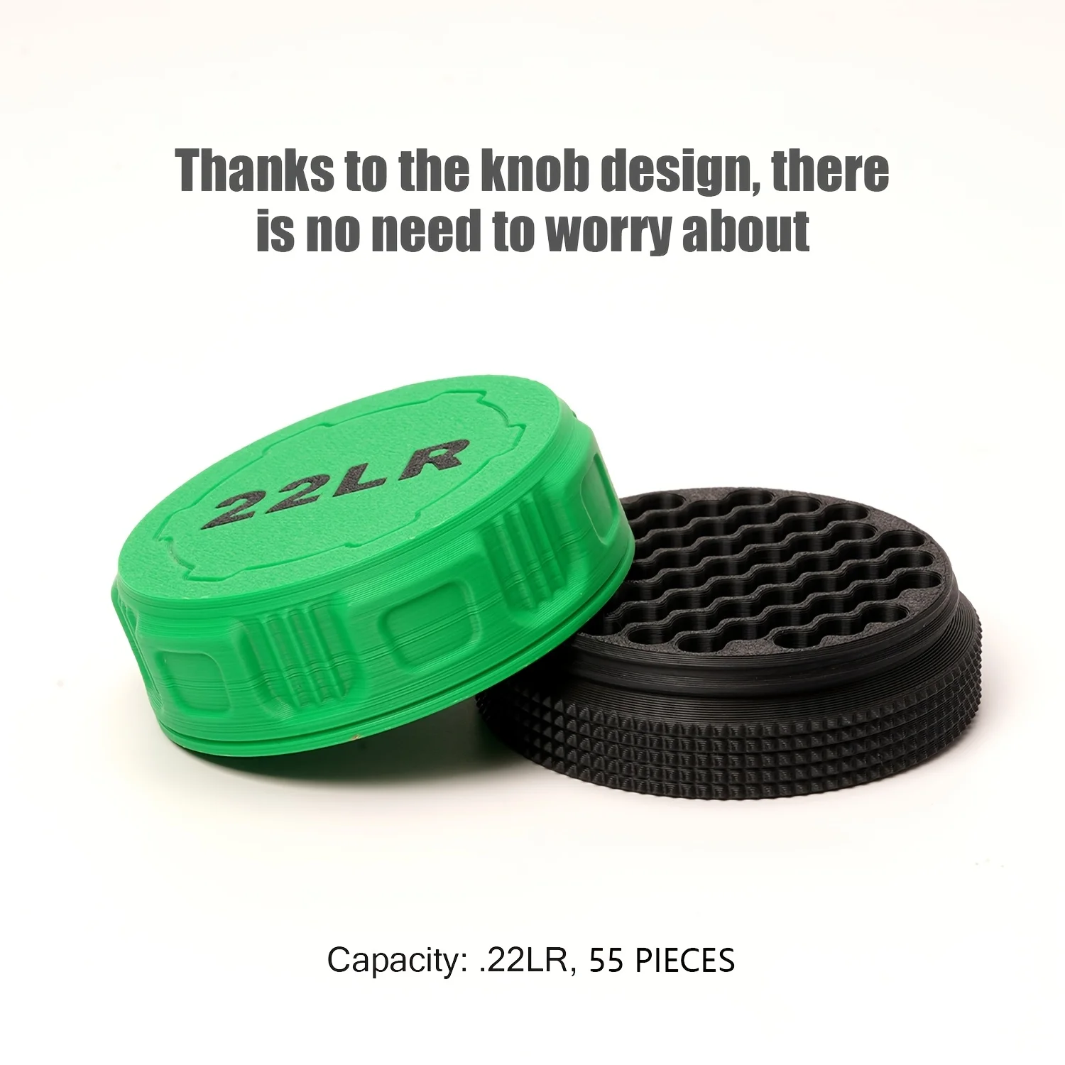 Mini .22LR Ammunition Storage Box Pocket Size Fits 50 Rounds Secure Screw Lid Durable Case For Small Caliber Rounds