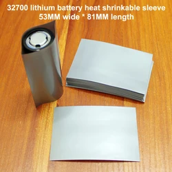 100pcs/lot Waterma 32700 lithium battery package heat shrink film battery insulation skin PVC heat shrinkable sleeve film
