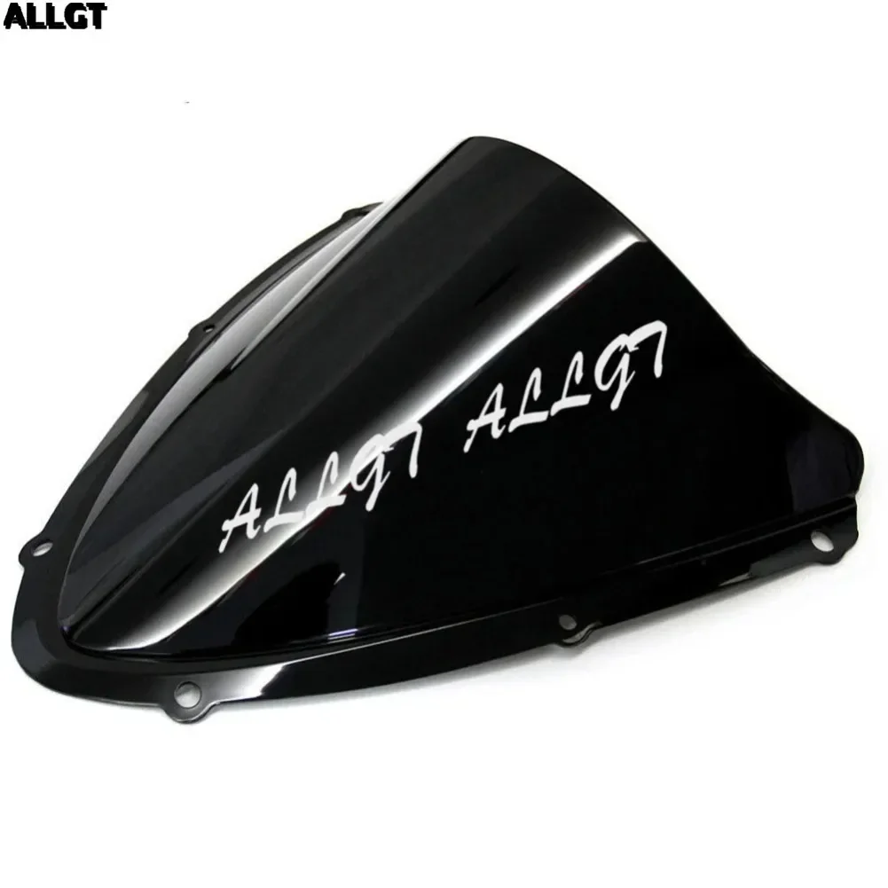 ALLGT Smoke Tinted Windscreen Windshield For Suzuki GSXR 600 750 08 09 K8 Black 2008 2009