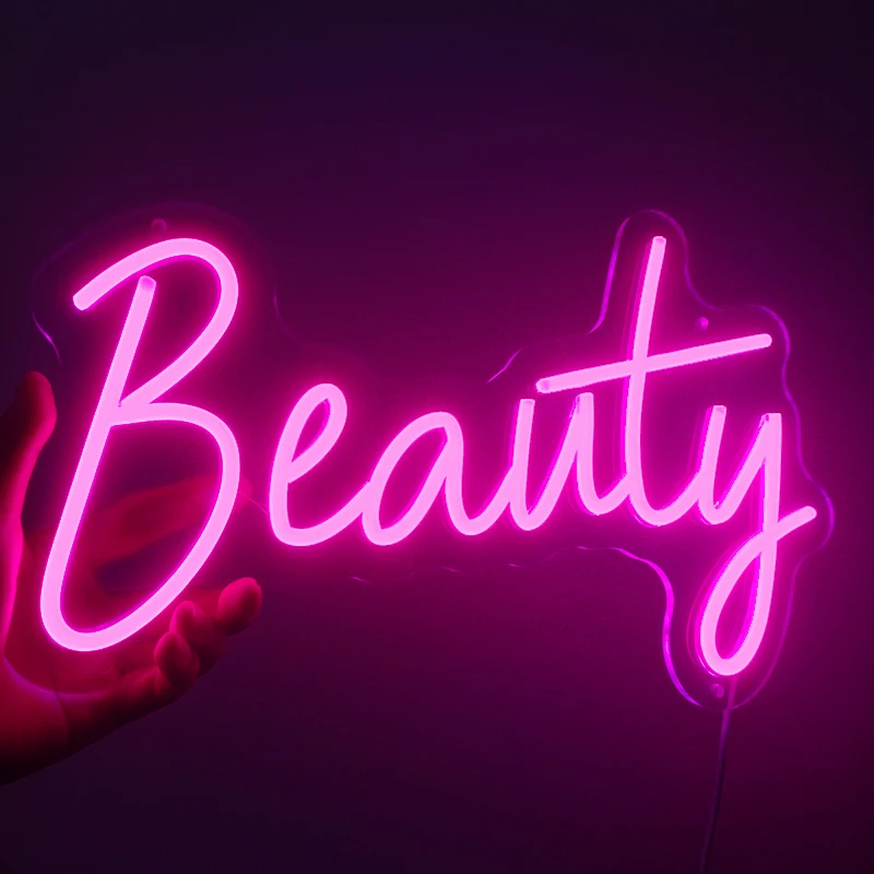 Custom Led Flex Neon Sign Beauty Salon Hair Nails Open Visual Art Bar Pub Club Wall Hanging Lighting for decor 5V USB Powered