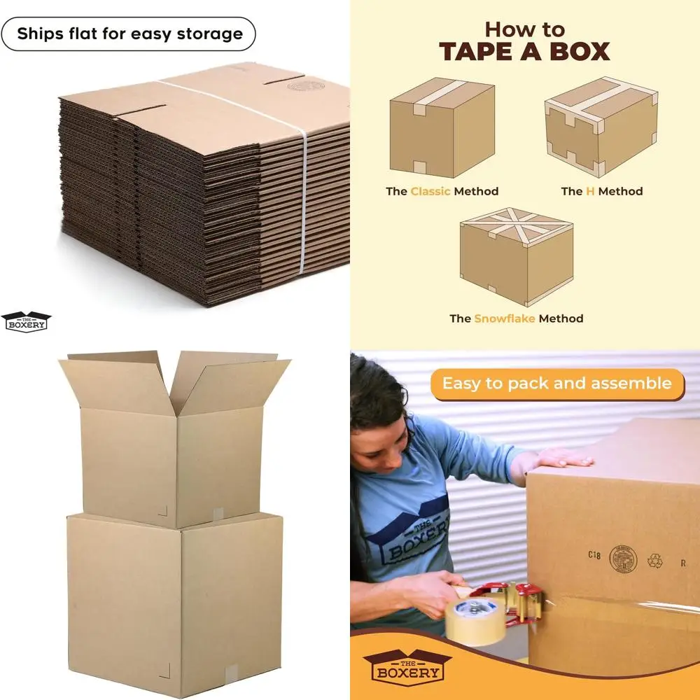 

30x10x4 Brown Corrugated Cardboard Boxes 25-Pack - Durable, Eco-Friendly, Recyclable, Made in USA