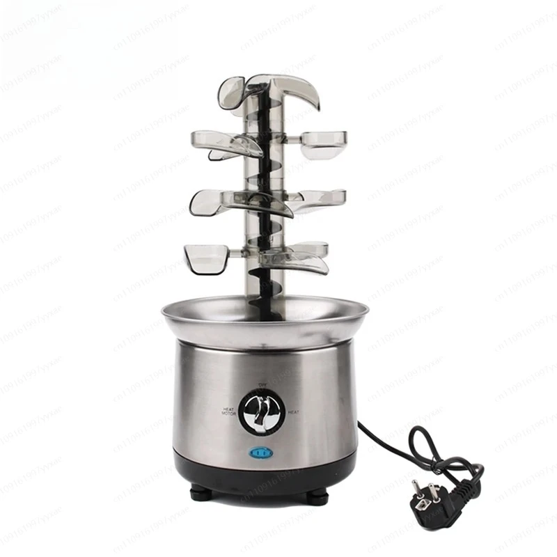 

Четырехъярусный шоколадный фонтан из нержавеющей стали, с постоянным подогревом/раздельный тип