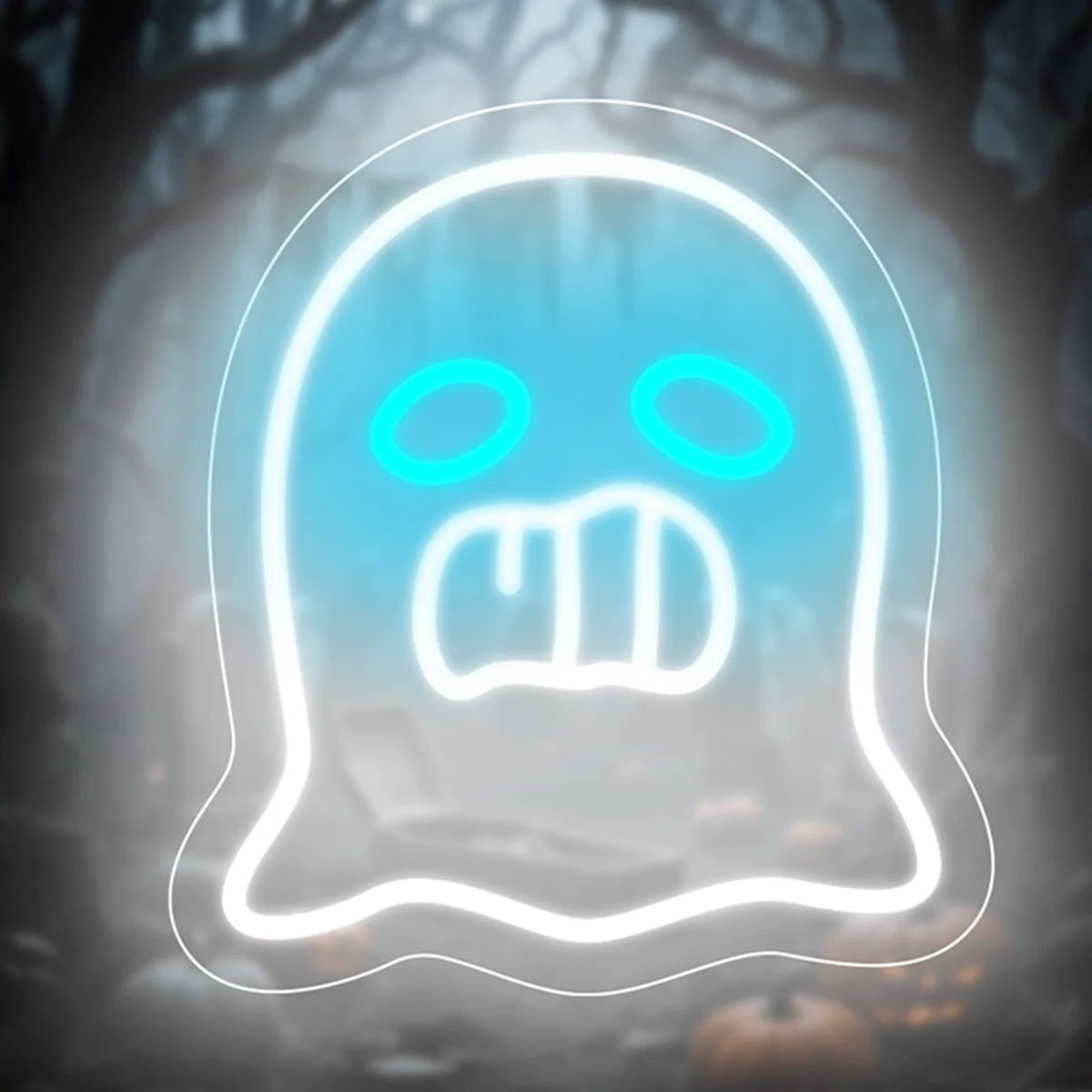 

Ghost Neon Sign Halloween LED Neon Light Sign Dimmable for Bedroom Party Club Mall Store Restaurant Decor Gift USB Powered