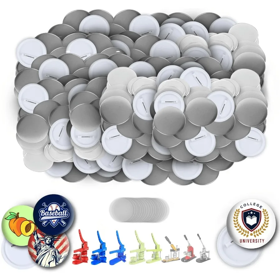 

200 комплектов деталей для кнопок с обратной стороны, 1 дюйм, 25 мм, принадлежности для изготовления кнопок для машины для изготовления кнопок