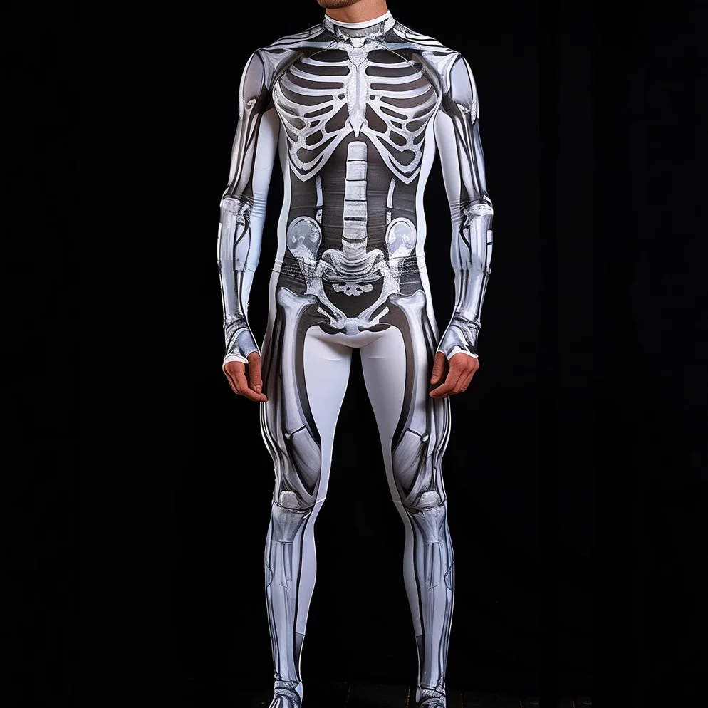 Armor 3D Printed Jumpsuit Bodysuit Cosplay Robot Men's and Women's Performance Costumes Stage Costumes Halloween
