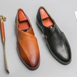 British Style Leather Casual Shoes Men Good Quality Formal Shoes Man 47 Business Brogue Shoes Yuppie Men's Dress Shoes Male 2025