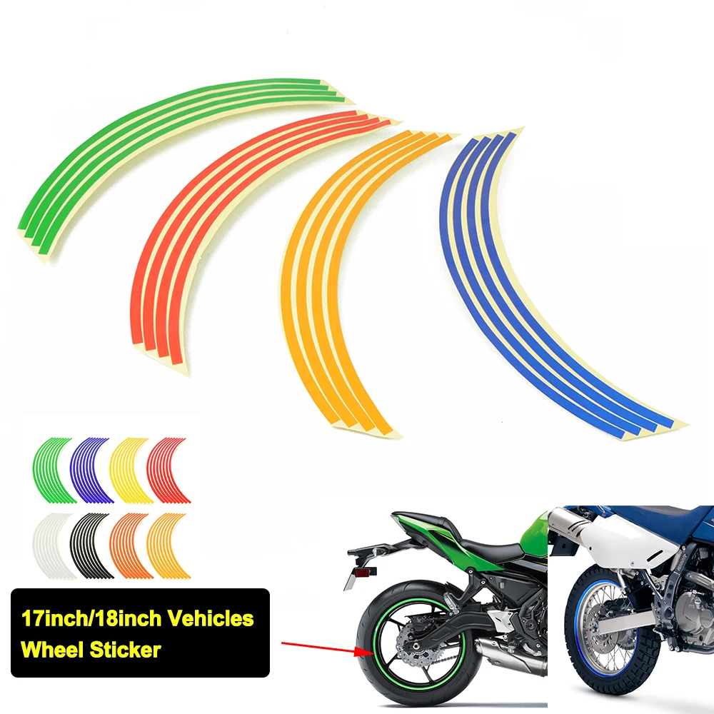 Motorcycle Wheel Sticker Reflective Rim Stripe Tape Stickers For Zontes Shengshi 310 R/X/V 310 t2 G1 125 U1 U 155 ZT T310 350E