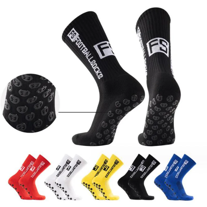 1/3 Pairs Men Non slip Football socks Cycling Breathable Outdoor Basketball Protect Feet Wicking Running Sport Grip Socks Women