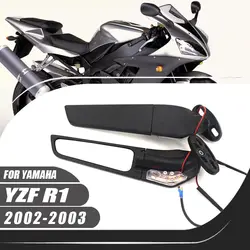 For Yamaha YZF R1 2002 2003 YZF-R1 Motorcycle Aluminium Adjustable Rotate Sports Winglets Wing Stealth Mirrors