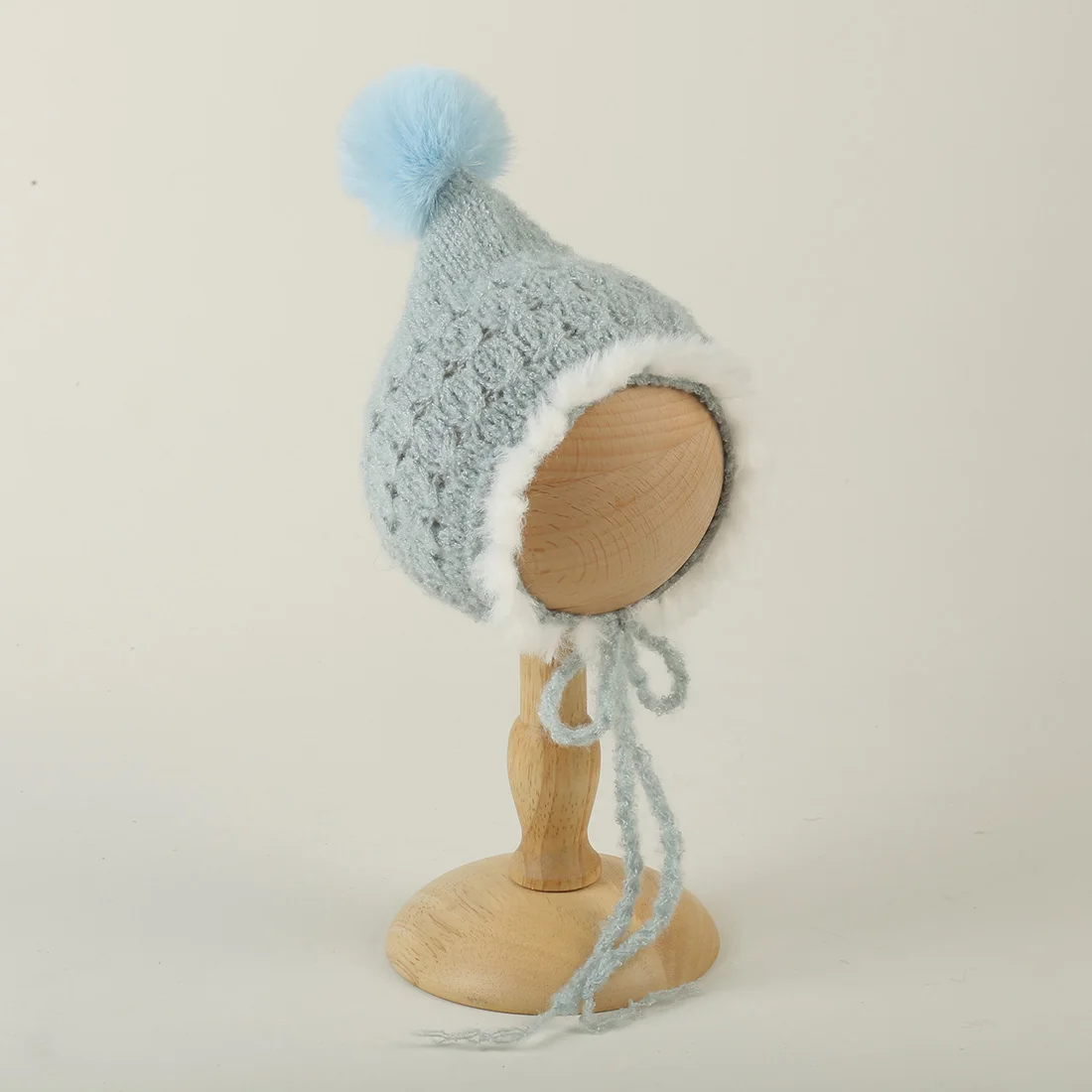 

Newborn Hat Christmas Photography Props Knit Mohair Santa Claus Hat Crochet Baby Girl Bonnet Newborn Photography Bonnet Props