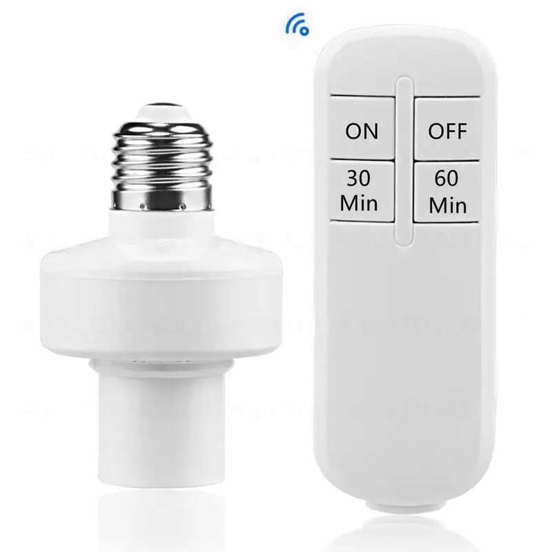 E27 Wireless Remote Control Light Lamp AC220V Holder High Quality 20M base oN/off Switch Socket Range Smart Device For LED Bulb