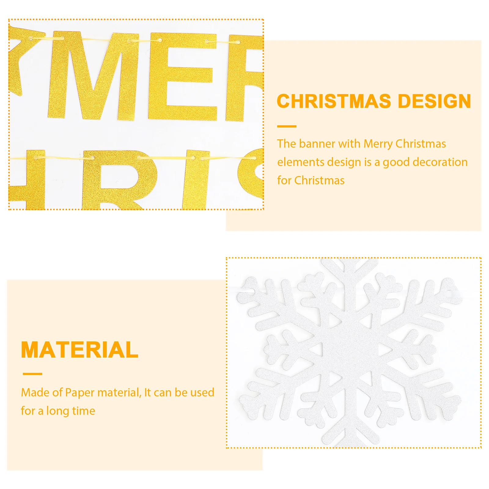 مجموعة واحدة من لافتة تزيين حفلات عيد الميلاد، لافتة ورقية معلقة متعددة الاستخدامات للمنزل، احتفالية لعيد الميلاد، إكليل داخلي وخارجي #6