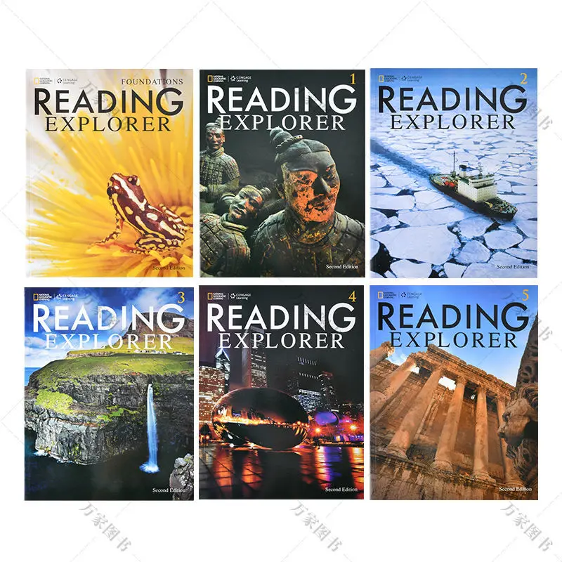 6Pcs/ Full Set Reading Explorer Reading Special Training Student's Learn Book Support Point-to-Point Reading Free Shipping