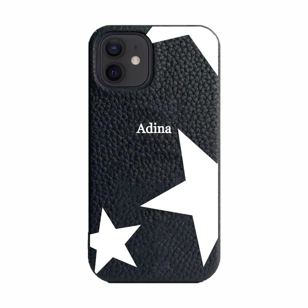 

Чехол для телефона с буквами по индивидуальному заказу для iphone 16, 15, 14, плюс 13, 12, 11 pro max 16E, роскошный чехол с пятиконечной звездой, carcasa