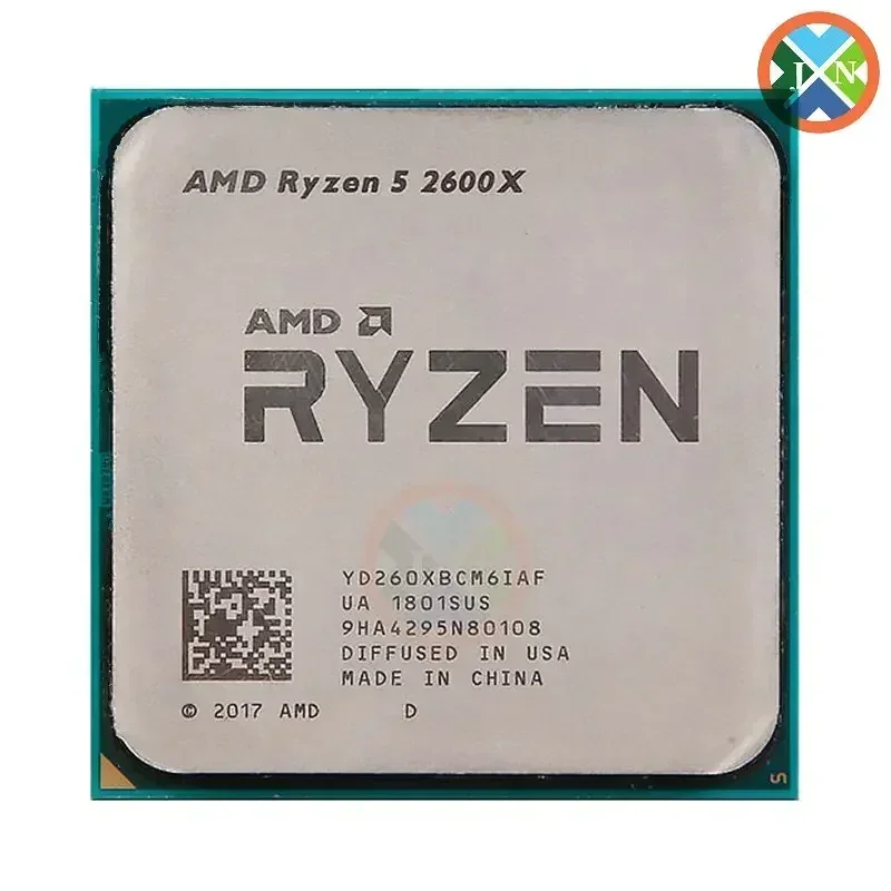 AMD Ryzen 5 2600X R5 2600X 3.6 GHz Six-Core Twelve-Thread CPU Processor YD260XBCM6IAF Socket AM4