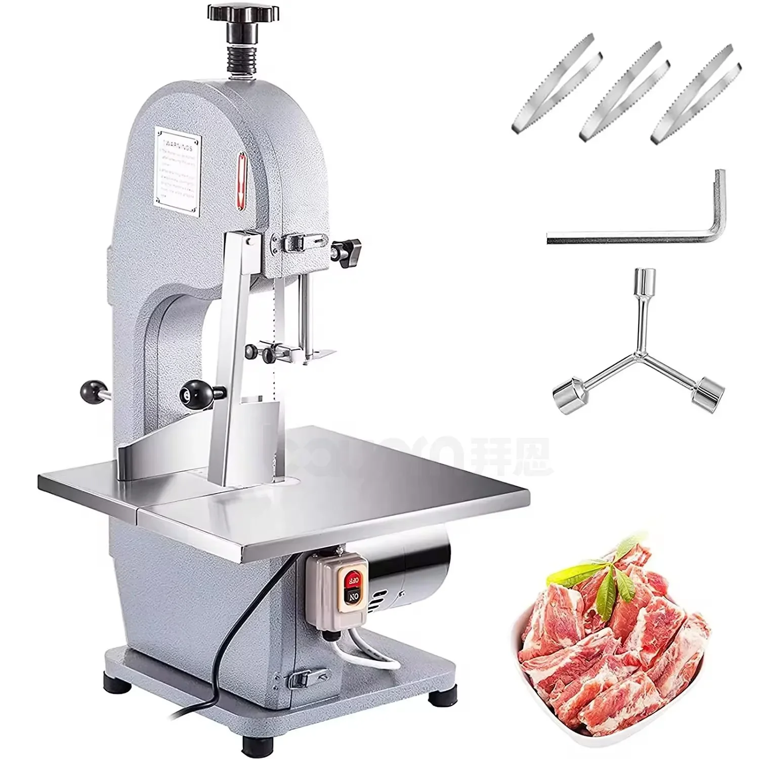 

JG400 bone saw machine fish ice cubes meat bone band saw frozen meat cutting machine with high quality