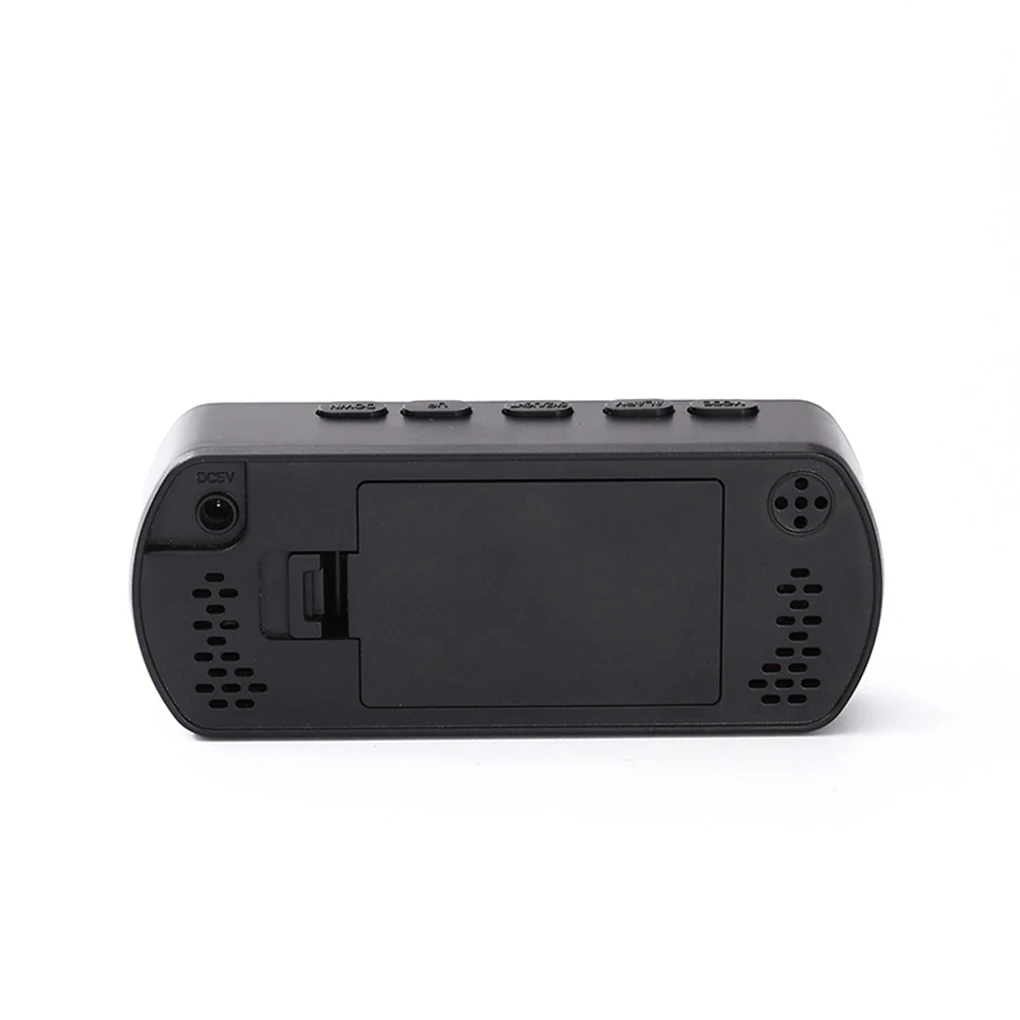 Full Screen Fashionable Electronic Alarm Clock Energy-saving USB Clock Smart LED Digital Alarm Clock white