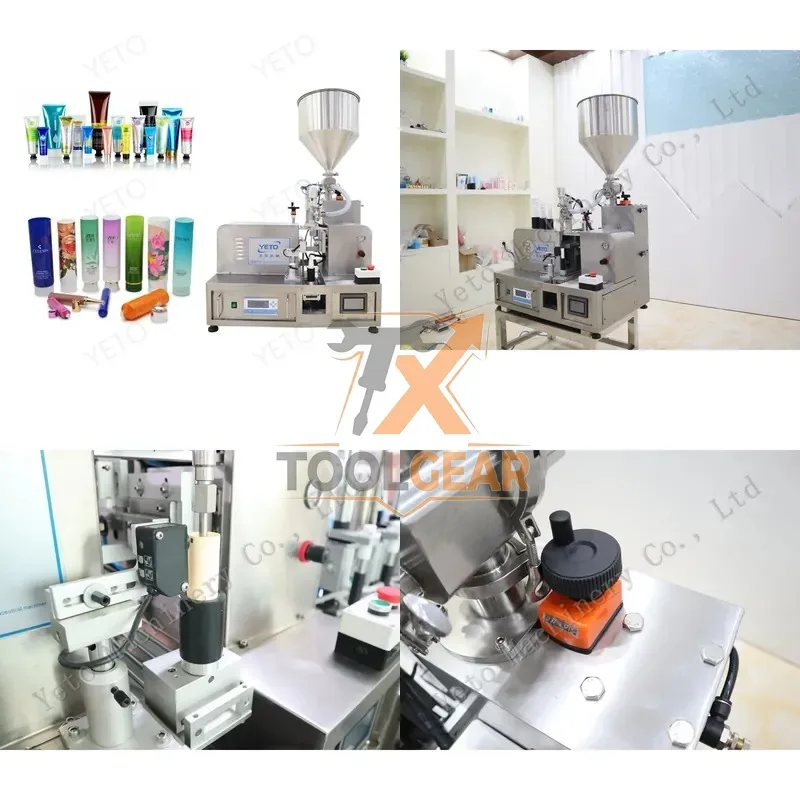 2026hotsale* Yeto Plastic Tube Sealing Machine Shampoo Filler Machinery Manual Toothpaste Hand Cream Filling Sealing Machines