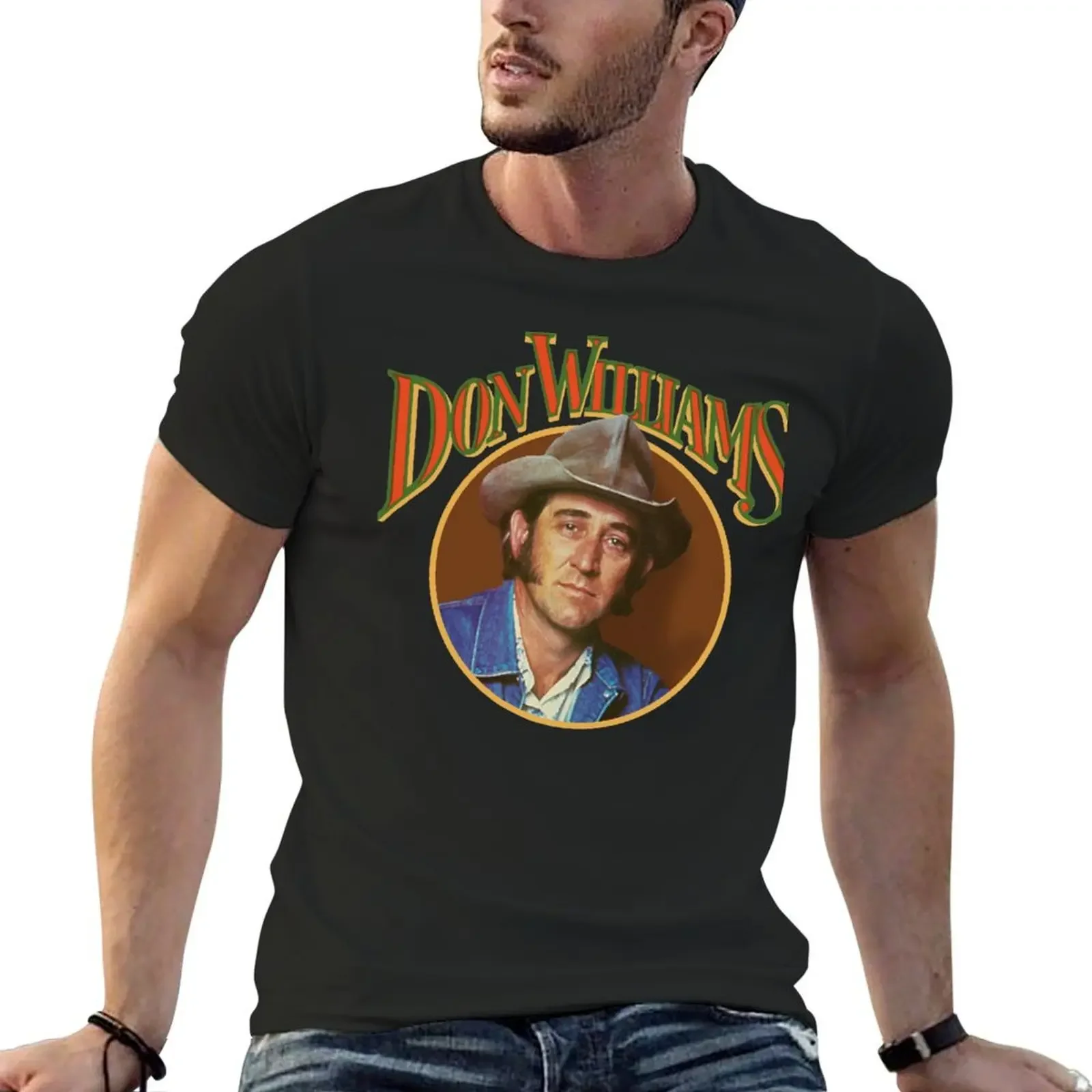 Don Williams ))(( Good Ole Country Boy Tribute T-Shirt boys whites blanks blue archive cotton t shirt men