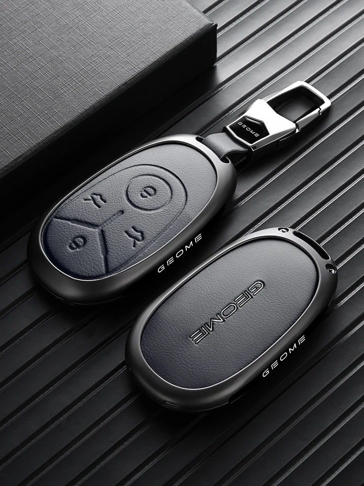 Autoschlüssel-Schutzhülle für Geely EX2 Schlüsselanhänger, Zinklegierung, Vollschutz, Kratzfest, Sturzsicher, GEOME E2 Proton EMAS 5 Auto-Zubehör – Detail 6