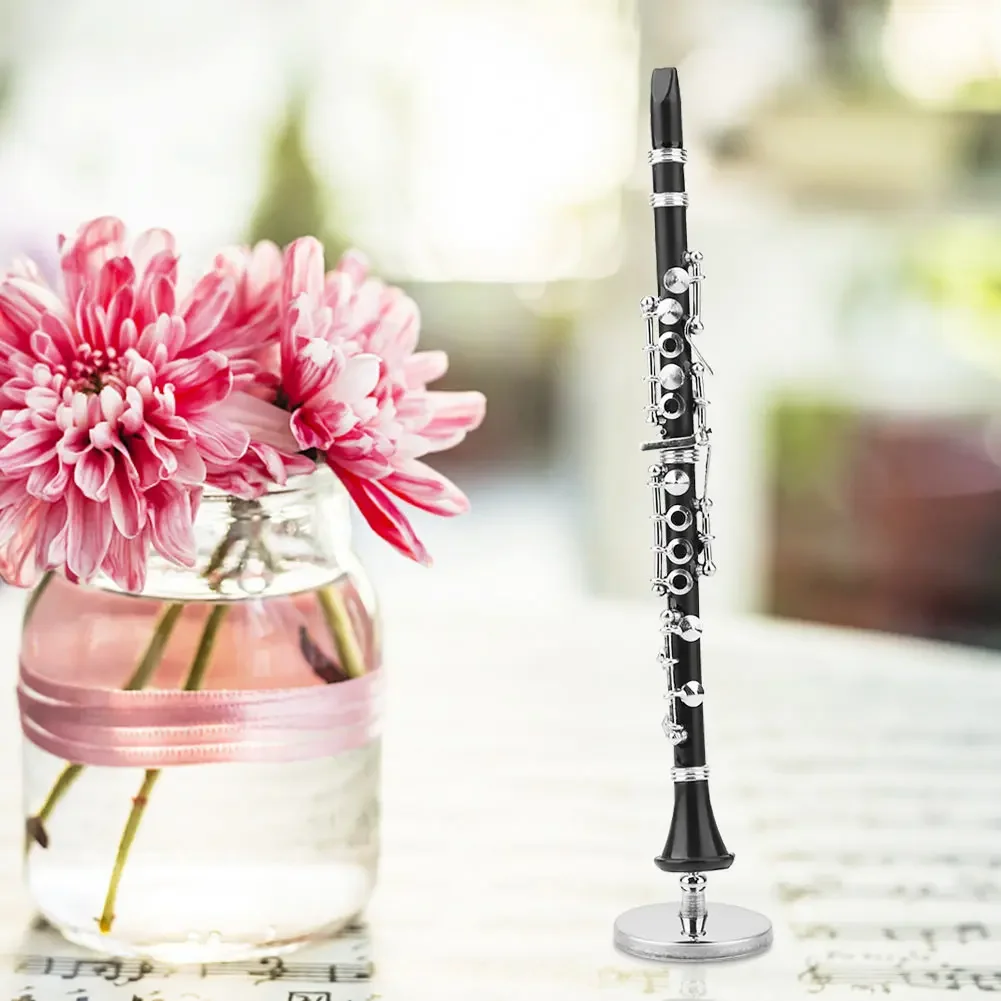 16cm Mini Clarinet Model Musical Instrument Ornaments Home Decoration Display