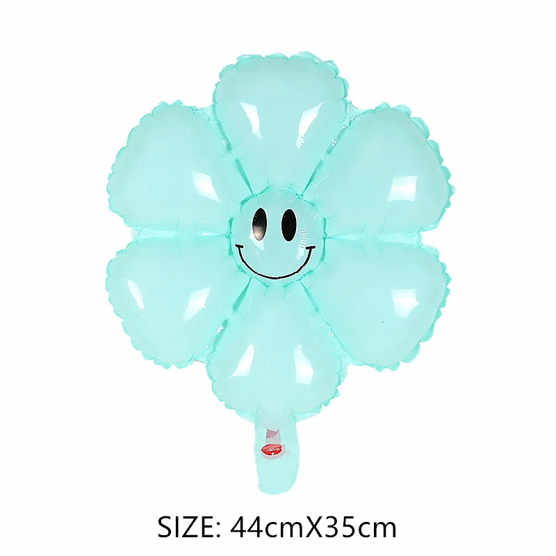 Smile Daisy Sun Flower Aluminum Film Balloon Girl Birthday Children\'s Valentine\'s Day Wedding Party Decoration Outdoor Scenery