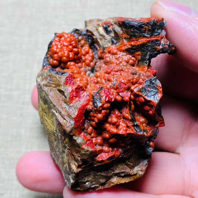 

Natural Stone Nanjiang Carnelian Botryoidal Agate Mineral Specimen Witchcraft Supplies Crystal Home