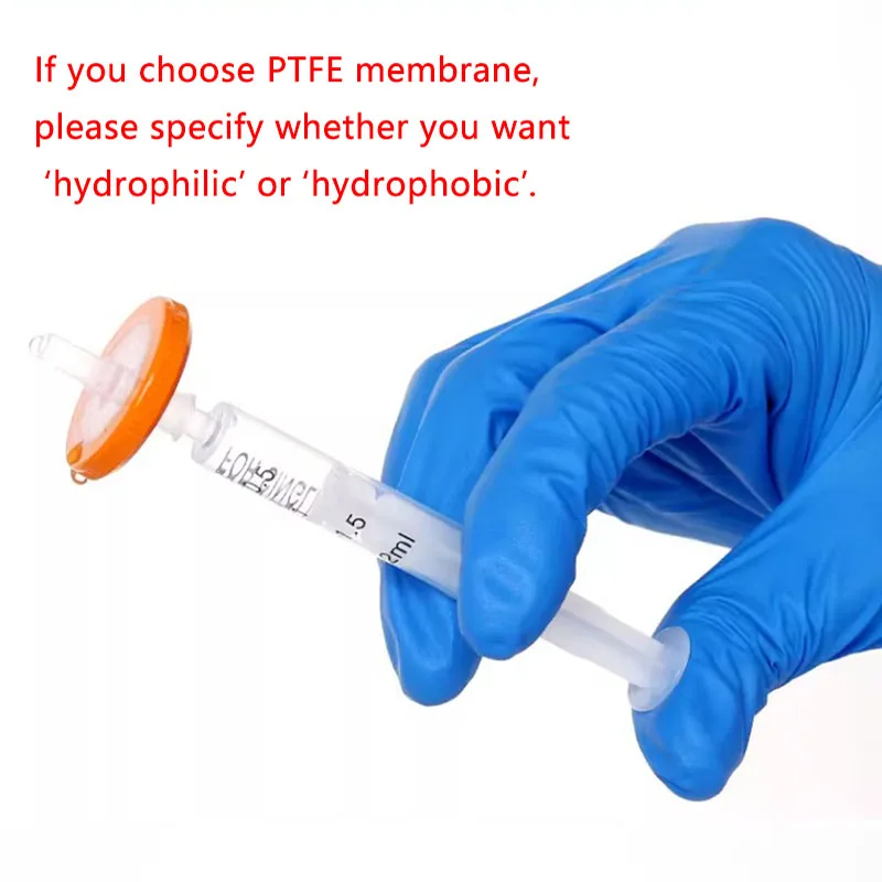 Xin Tester 100 laboratorium sztuk/partia 13mm 25mm jednorazowy filtr igłowy MCE/Nylon/PTFE/PES 0.22/0,45um filtr strzykawkowy z membraną miliporową
