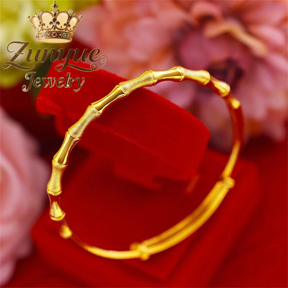 

Sand-Gold Jewelry Bamboo Joint Sliding Bracelet Niche, Light Luxury And High-End Bracelet Best Selling Fashion Jewelry Charms