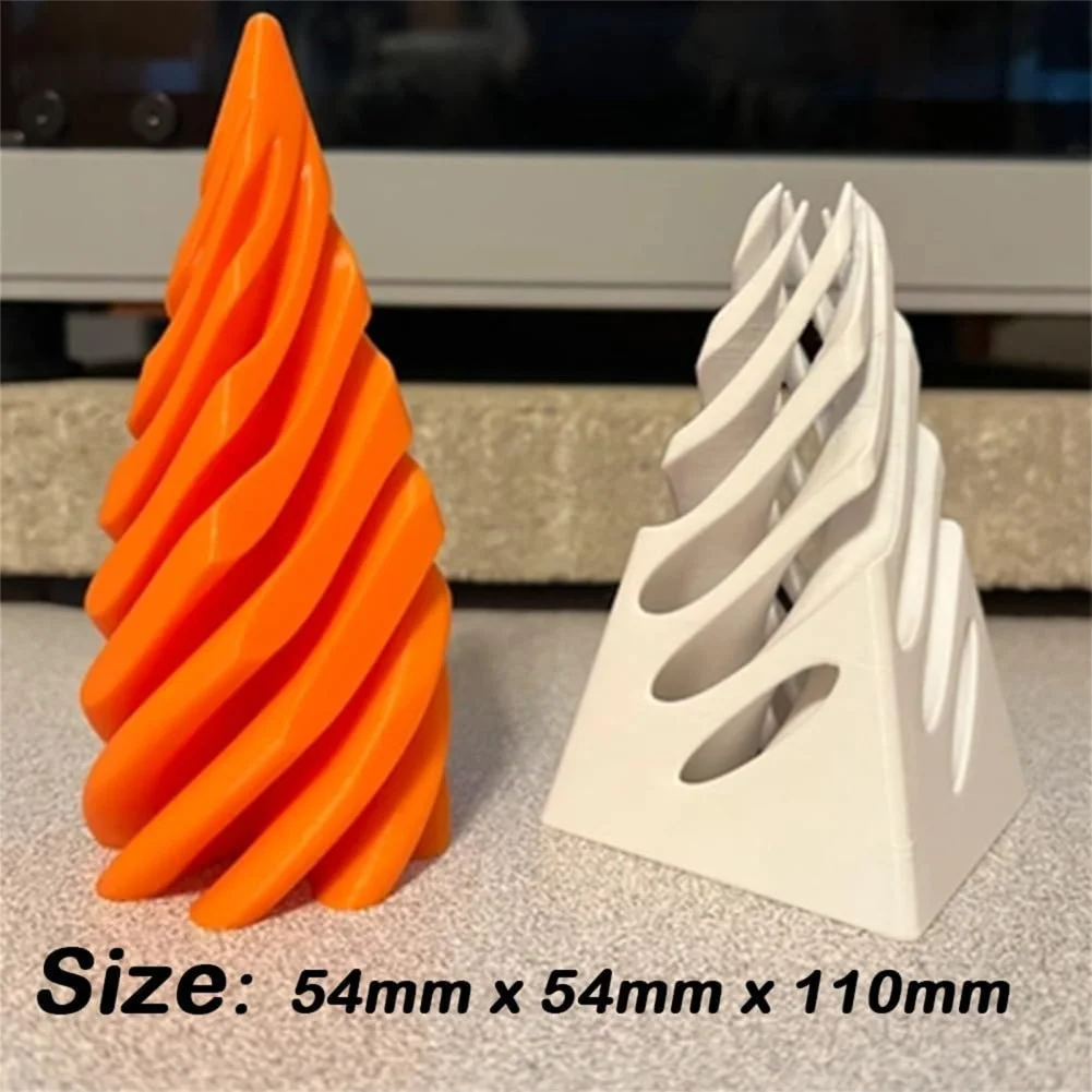 Impossible Pyramid Passthrough Sculpture 3D Printed Spiral Cone Toy Combination Egyptian Pyramid Display Statue Desktop Deco