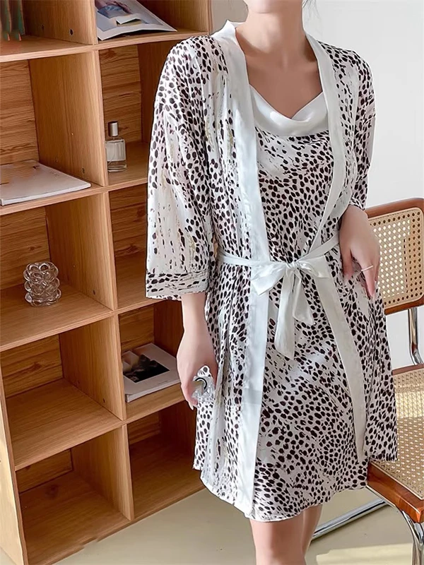 fensee-ensemble-de-nuit-haut-de-gamme-en-satin-avec-ceinture-robe-de-chambre-imprimee-ensemble-court-pour-la-maison-imprime-leopard-col-en-v-manches-longues