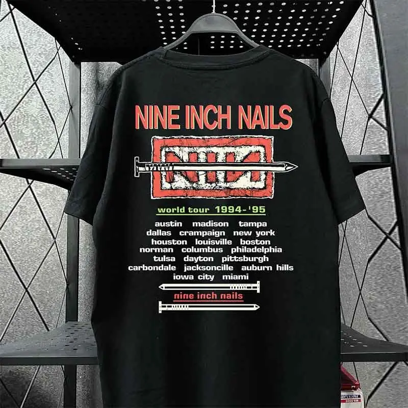 

Nine Inch Nails, An Industrial Rock Band, Hiphop, American, Cool and Stylish, Pure Cotton Half-sleeved Style