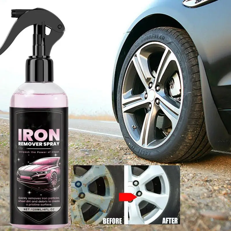 120ml Multi Purpose Rust Remover Spray Metal Surface Chrome Paint Car Maintenance Iron Powder Cleaning Rust Remover Cleaner