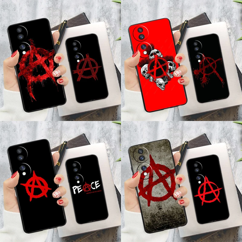 Anarchy Symbol A Case For Honor 200 Pro X9c X9a X8a X7a X6a X7 X8 X9 X8b X9b 50 70 90 Magic 6 5 Lite Cover