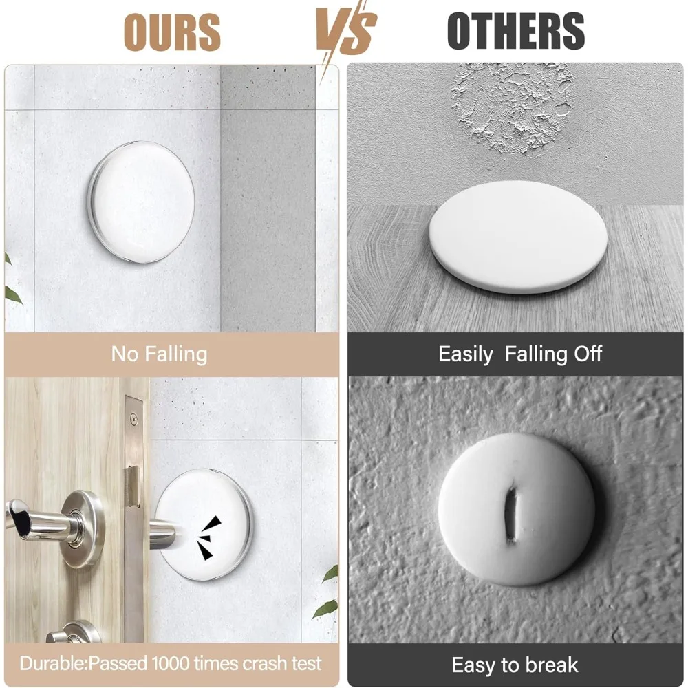 Door Stops Silicone Door Handle Buffer Wall Protection Doorknob Bumper Furniture Protected Crash Pads Shockproof Rings