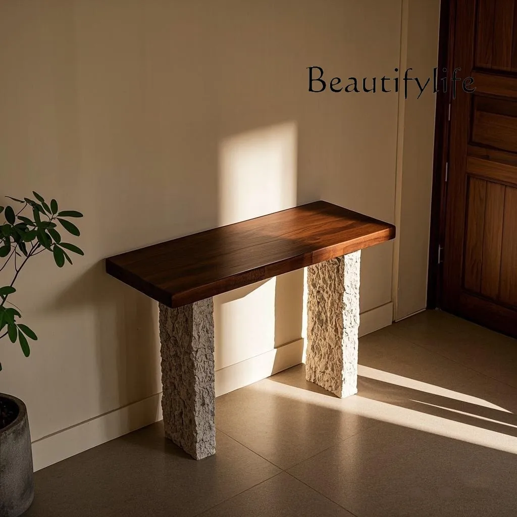 

Xinzhong ancient style solid wood entrance table Entrance foyer Entrance platform Hotel B & B corridor End view platform