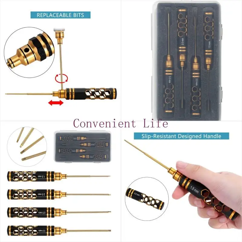 

L1EE Wrench 1.5/2/2.5/3.0mm Tip Honeycombs Handle Remote Control Vehicles