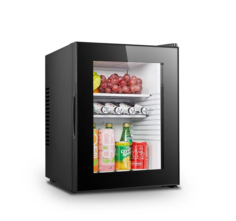 Sachikoo 40L freon-free glass door minibar fridge compact refrigerators for hotel bar