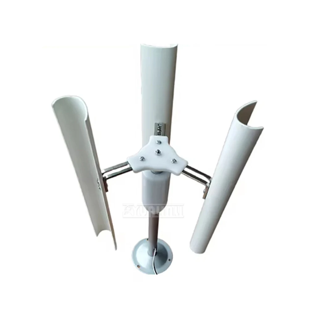 Vertical Axis Wind Turbine Model, Three-phase Permanent Magnet Generator, DIY Windmill Toy for Night Light Making