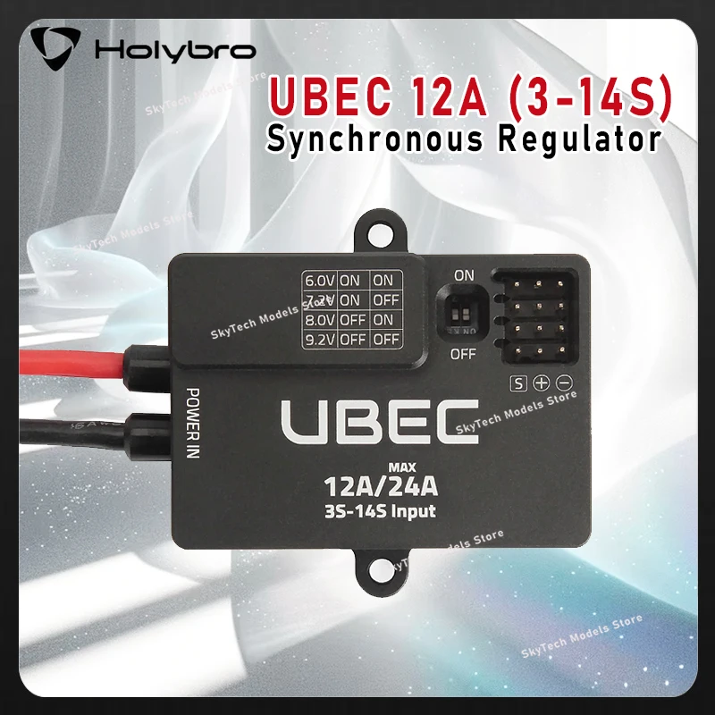 

Регулятор напряжения Holybro UBEC 12A (3-14S) синхронный - XT30 6.0V/7.2V/8.0V/9.2V для RC FPV