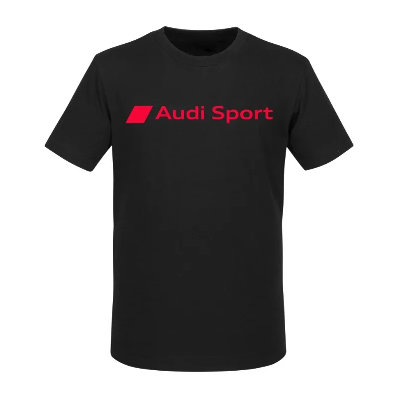 

Summer Audi Men's Audi Breathable Short Sleeve Crew Neck Loose T-Shirt Men's and Women's Same Top