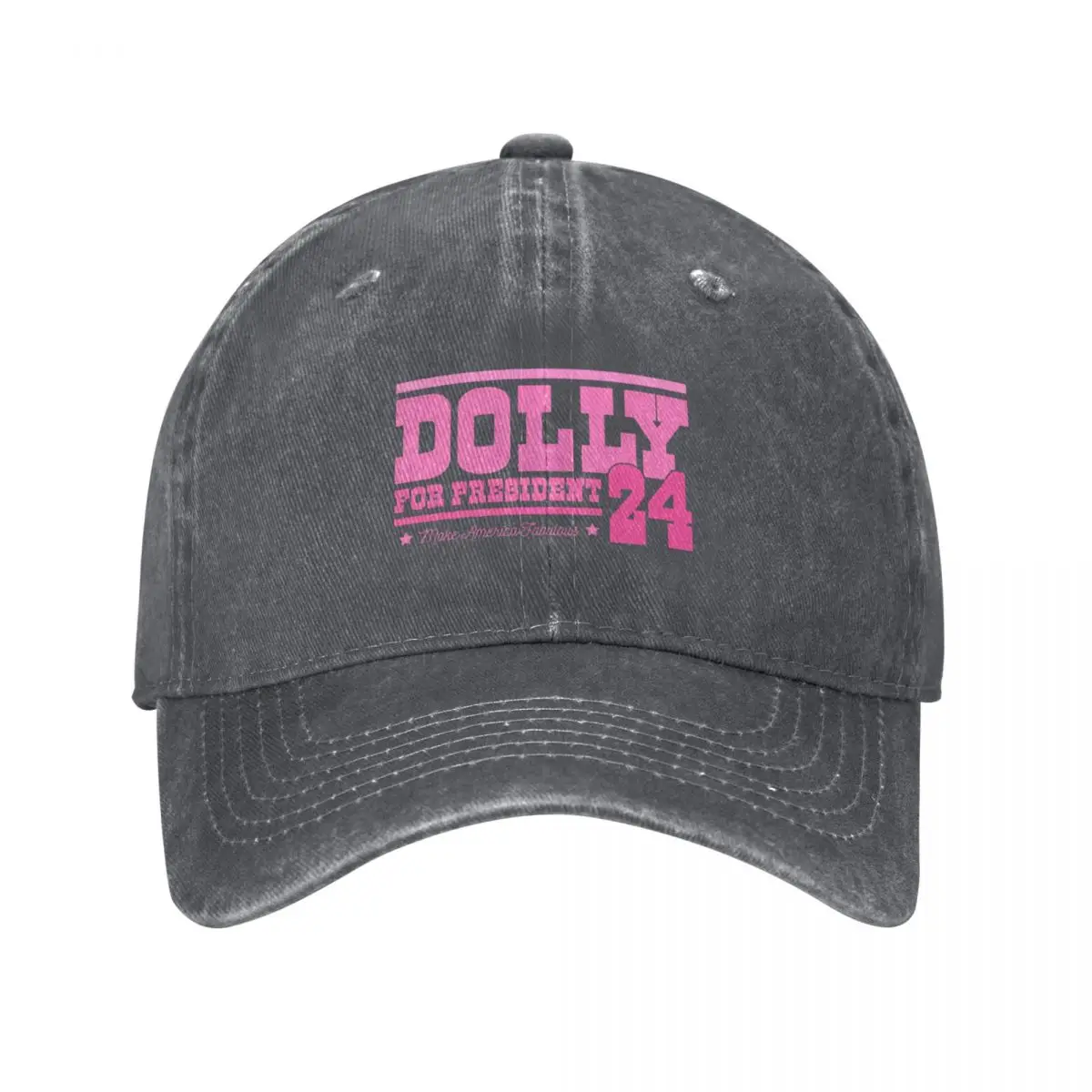 Dolly for President Baseball Cap Big Size Hat Cosplay Trucker Hat Uv Protection Solar Hat Male Women's